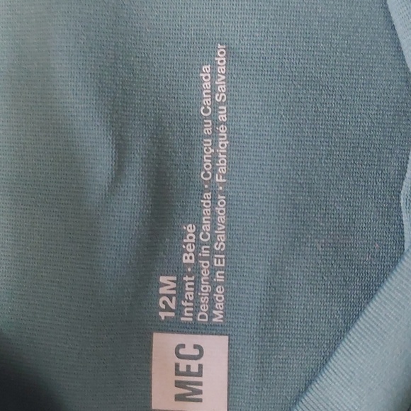 MEC Rapidi-T Long Sleeve Sun Shirt - Unisex , Infant Size 12 M - Picture 4 of 4